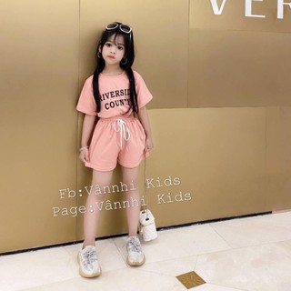 sét bộ cộc tay bé gái sang chảnh 10-30kg