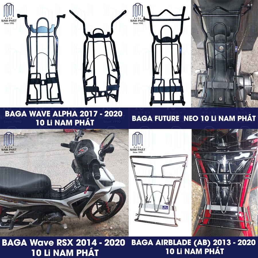 Baga Giữa Xe Honda 10 Li Wave RSX, Wave alpha, Dream, AirBlade, Future Neo, Future 125, Cub C125, Blade