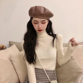 Áo len lụa cổ lọ dài tay KIỂU DÁNG TRƠN BASIC - SIÊU PHẨM CỰC XINH