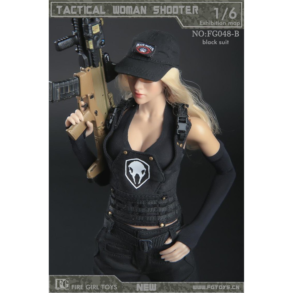 Trang phục mô hình lính đặc nhiệm nữ action figure 1/6 chính hãng Fire Girl
