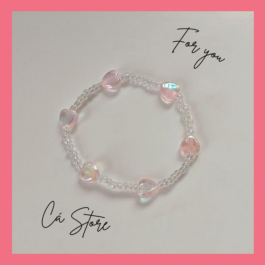 Vòng tay heart beads siêu xinh