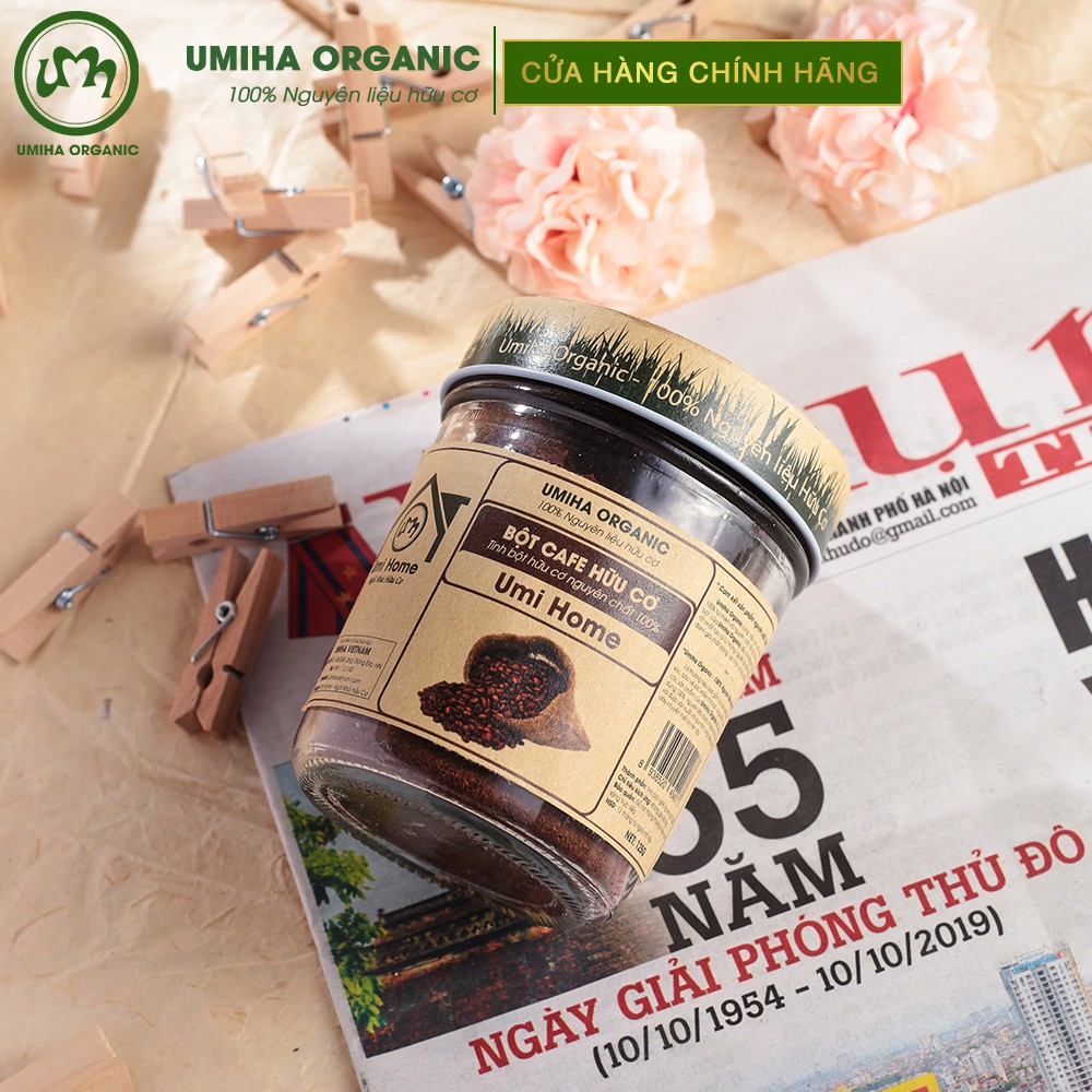 [Mã FMCGMALL -8% đơn 250K] Bột Cafe trắng da hữu cơ UMIHA nguyên chất | Coffee Powder 100% Organic 135g