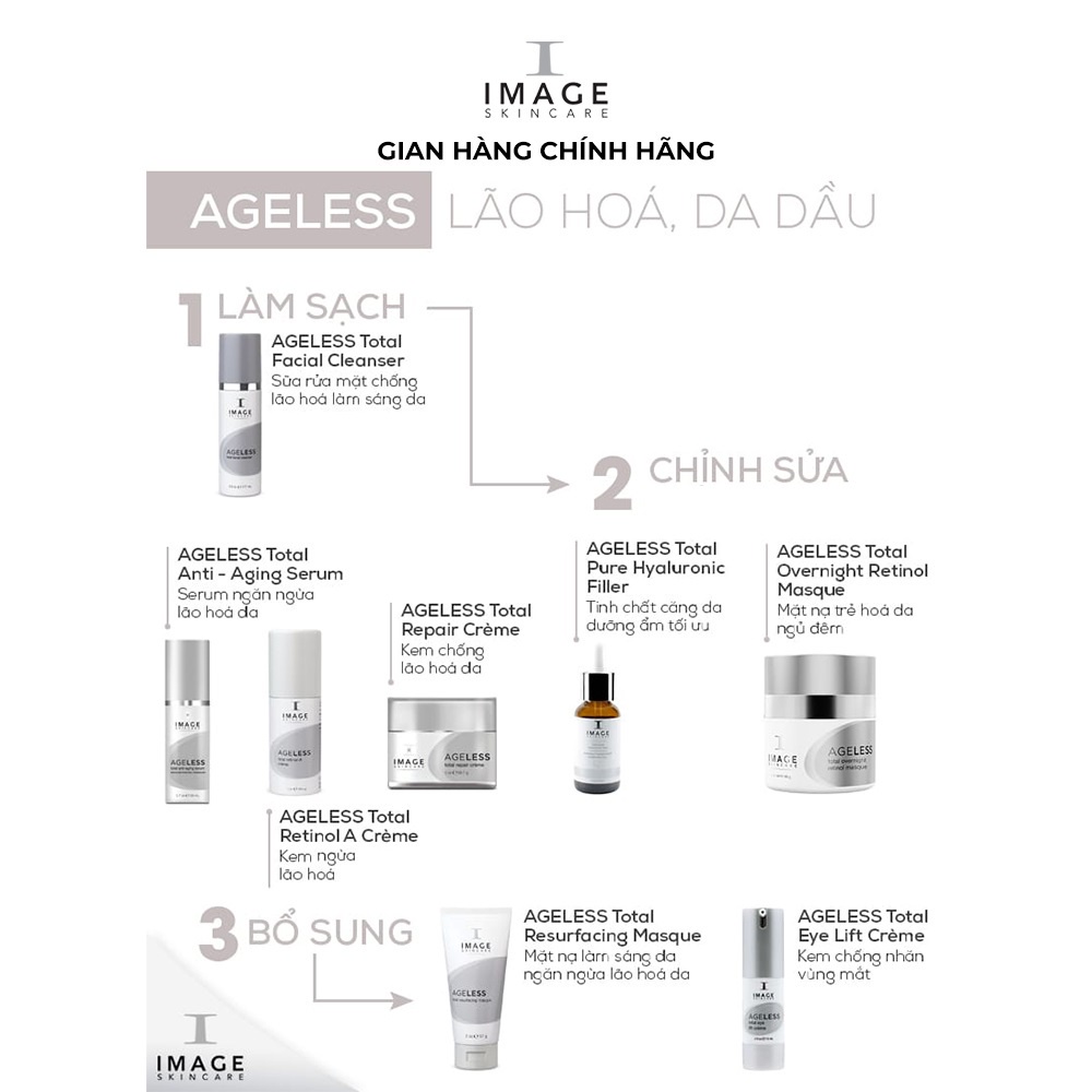 ✅[CHÍNH HÃNG] Kem chống nhăn vùng mắt Image Skincare Ageless Total Eye Lift Creme 15 ml