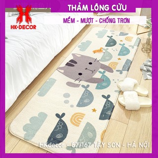 Thảm lau chân lông cừu đẹp sang trọng, mềm và êm  cho phòng ngủ, phòng khách LC08
