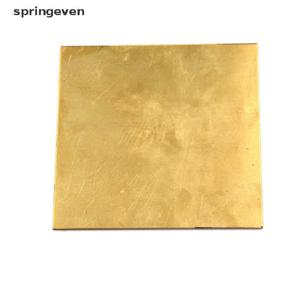 Tấm lá đồng thau dày 0.5mm/0.8mm/1mm/2mm 100X100mm DIY