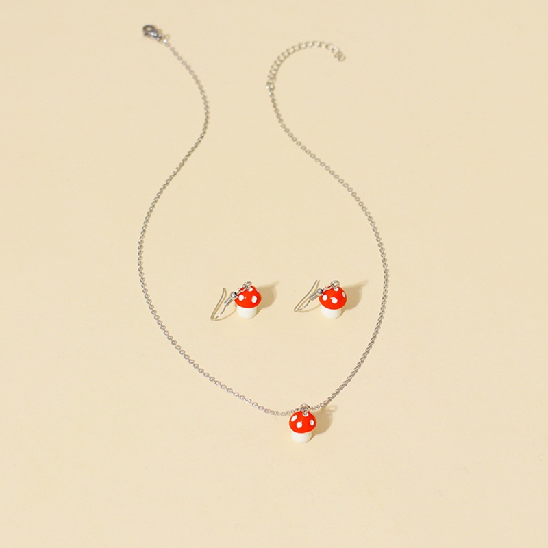 1 Gói Hạt Charm Hình Nấm Nhỏ Tự Làm Trang Sức / Móc Khóa / Vòng Tay