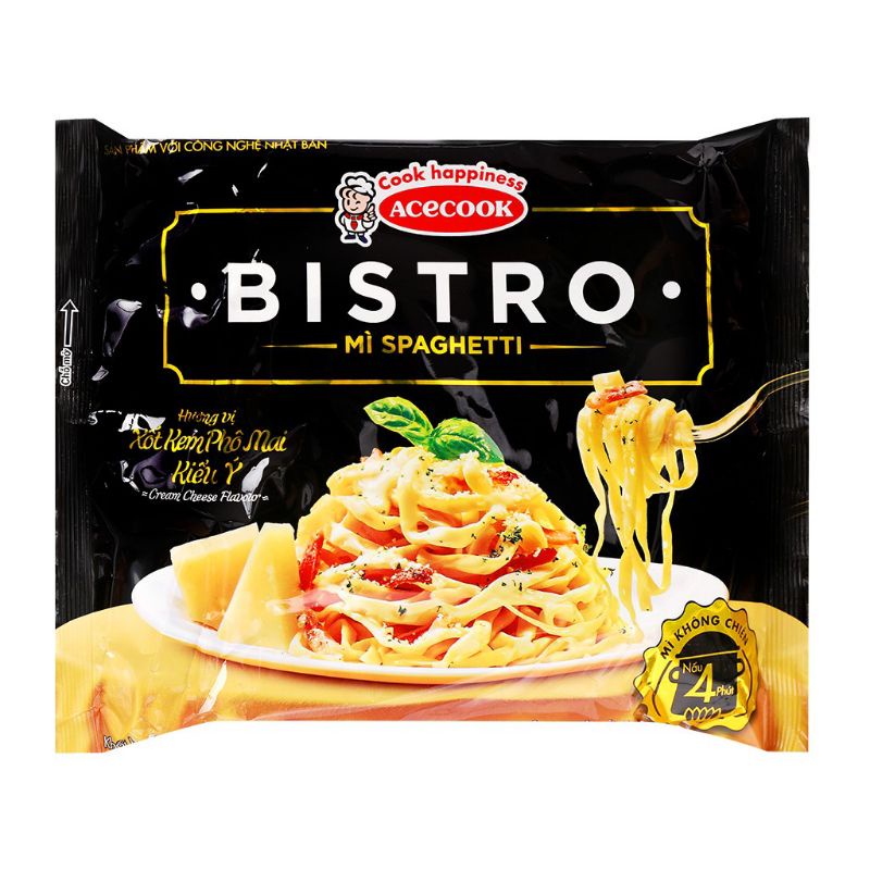 Mì Spaghetti Bistro Hương Vị  phomai/Xốt Bò Bằm Kiểu Ý Acecook thùng 24 gói hsd 2024