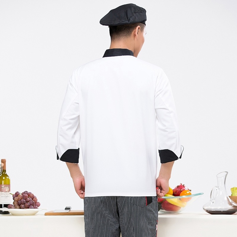 Áo đầu bếp WEBURSE ngắn tay chất vải đẹp hàng nhập khẩu