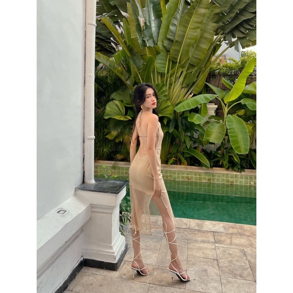 Đầm Body Lưới Gold