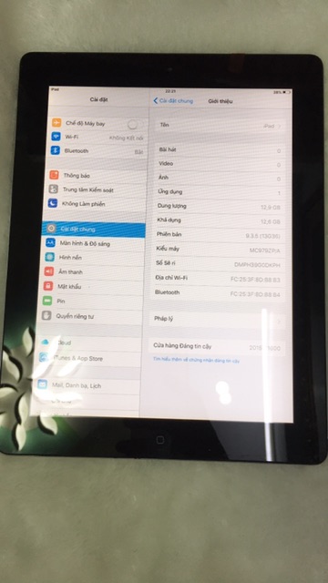 Ipad 2 16G wifi chính hãng màu trắng