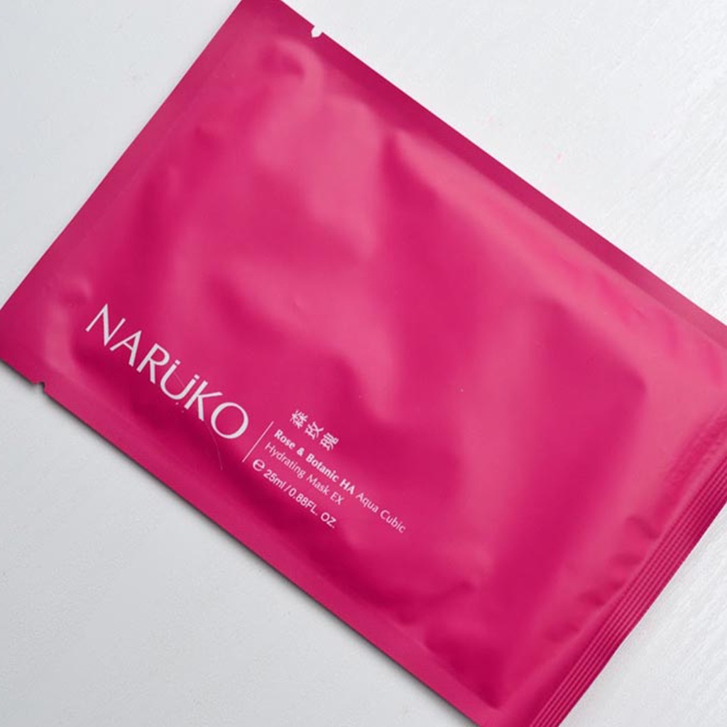 Mặt Nạ Naruko  Rose &amp; Botanic HA Aqua Cubic Hydrating Mask EX