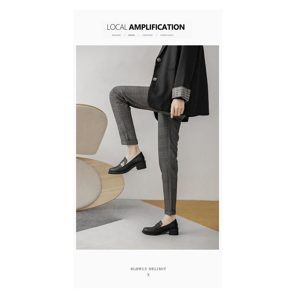 Giày đế thô phong cách Anh sành điệu thời trang