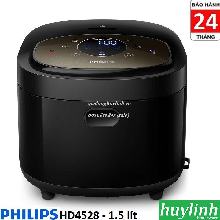 Nồi cơm điện tử cao tần Philips HD4528 - 1.5 lít - Chính hãng BH 2 năm