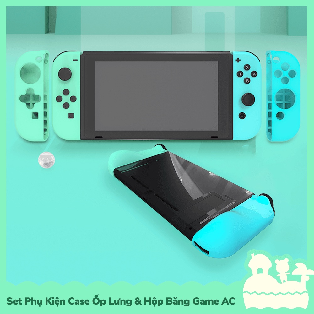 [Sẵn VN - NowShip] Set Phụ Kiện IINE Case Ốp Lưng &amp; Hộp Băng Game Chủ Đề Animal Crossing Horizons Nintendo Switch &amp; Lite