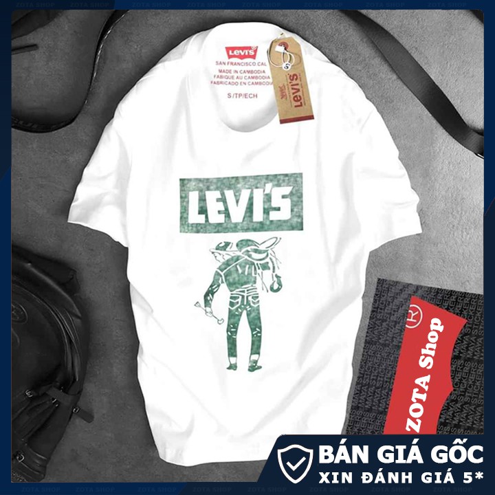 Áo phông nam trắng tay ngắn không cổ in 3D cao bồi cá tính