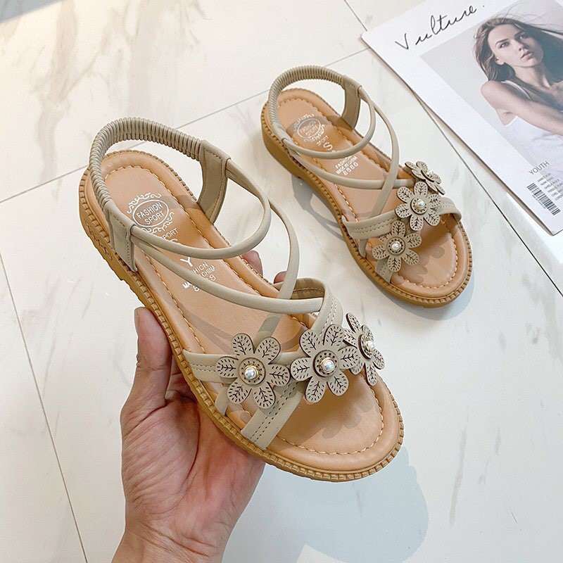 Sandal nữ thời trang ⚡️Kèm ảnh thật ⚡️ đế cao su non đi bền, êm chân, Dép quai hậu nữ đi học, đi làm, đi chơi