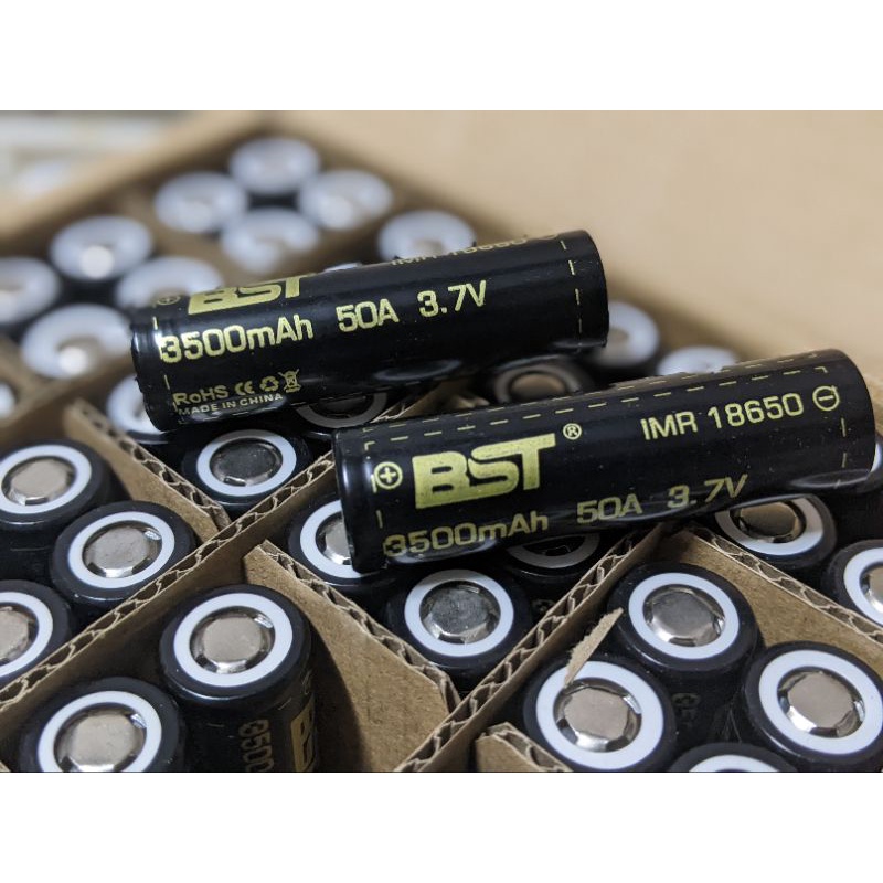 Cell pin 18650 BST mầu đen  dung lượng cao 3500mAh dòng xả lớn 50A chính hãng