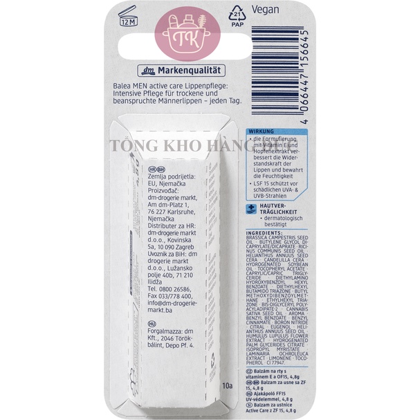 Son dưỡng Balea men cho nam giớI