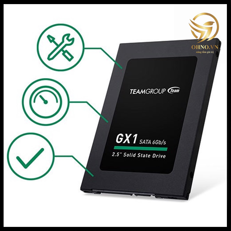 Ổ Cứng SSD Đọc Ghi Tốc Độ Cao 120GB TEAM GX1 Chính Hãng Ổ Cứng Máy Tính 2.5inch Cổng SATA3 6Gb/s - OHNO VIỆT NAM