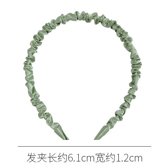 Băng Đô Cài Tóc Vải Satin Màu Tím Phong Cách Hàn Quốc Đơn Giản Dành Cho Nữ