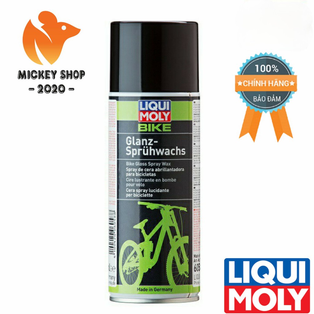 [ PRO BIKER ] Đánh Bóng - Phủ Bóng Mọi Màu Sơn Xe Đạp Liqui Moly Bike Gloss Spray Wax 6058 - 400ml