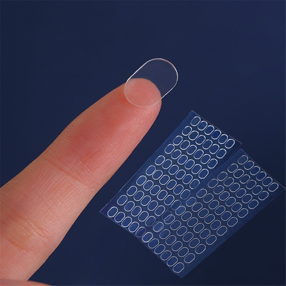 Miếng Dán Cố Định Hộp Đựng Đồ Chống Rơi Trong Suốt Hai Mặt Tiện Dụng