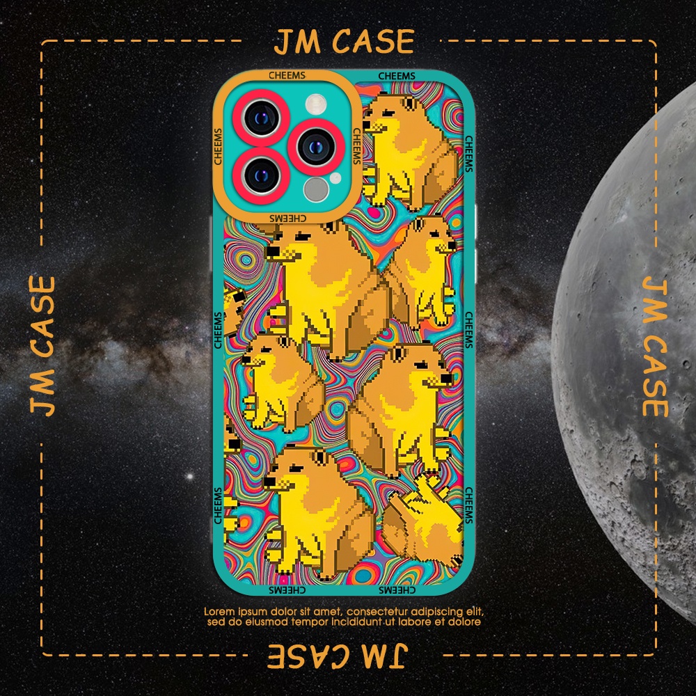Ốp lưng iPhone cạnh vuông JM CASE Cheems Doge Meme ngộ nghĩnh 6/6pl/6s/6spl/7/7pl/8/8pl/x/xs/11/12/13/pro/max