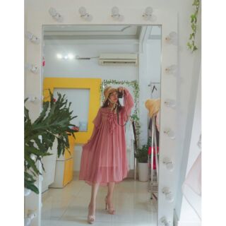 Váy xòe tiểu thư oversize