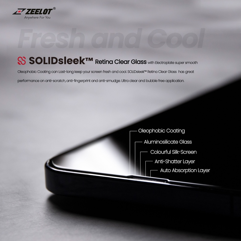 CƯỜNG LỰC IP 13 / 13 PRO / 13 PRO MAX ZEELOT SOLIDSLEEK