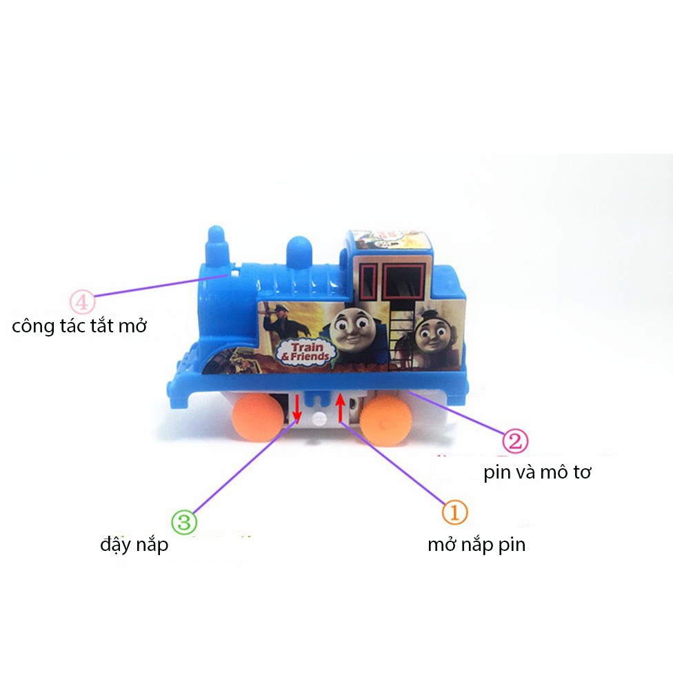 Đồ chơi mô hình xe lửa Mitolo nắp ráp cho be trai gai thông minh 877-78