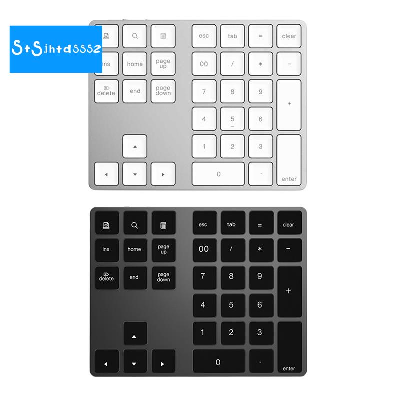 Bàn phím số có 34 phím không dây bluetooth 3.0 cho máy tính bàn máy tính bảng MAC OS ANDROID