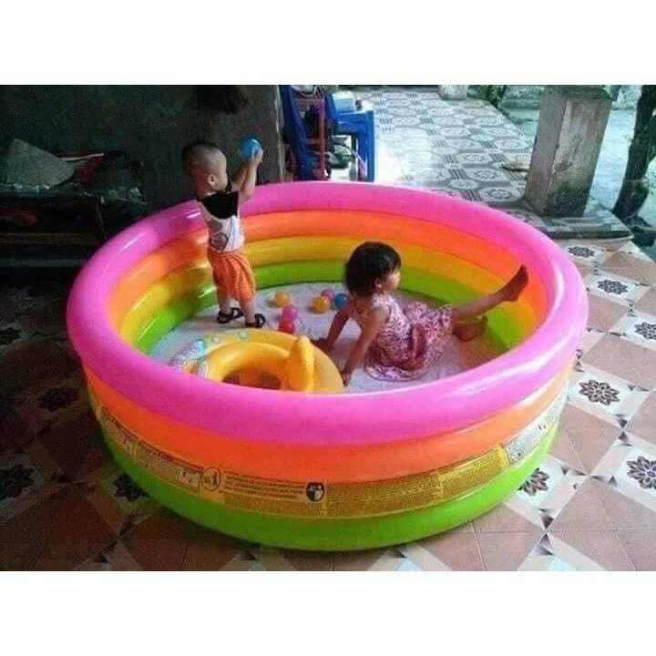 Phao bơi cho bé cầu vồng [free ship]