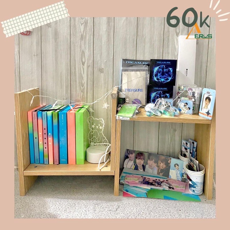 Kệ gỗ để bàn đa năng  Kệ gỗ đựng sách lắp ghép tiện lợi