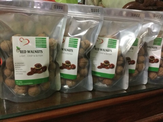 1 Kg quả óc chó đỏ Mỹ date mới nhất ngon xịn