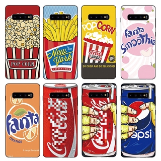 Ốp điện thoại TPU mềm họa tiết Popcorn Cola cho Samsung Galaxy S10 Plus / S10E