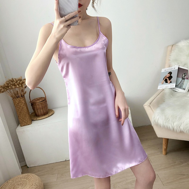 Đầm Ngủ Sexy💗Váy Ngủ 2 Dây❣️Váy ngủ 2 dây lụa mặc nhà nữ Lớp Cao Cấp Mềm Mát Mịn Quyến Rũ đồ ngủ | BigBuy360 - bigbuy360.vn