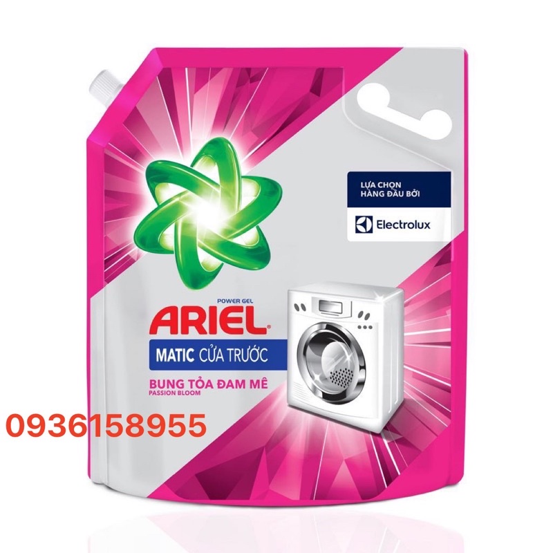 Nước Giặt ARIEL Cửa Trước 3,05kg Bung Toả Đam Mê ( mầu hồng )