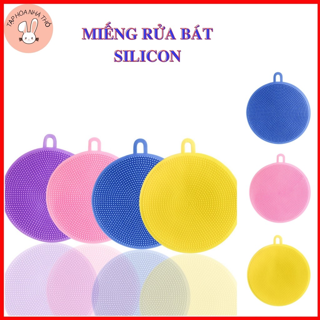 Miếng Cọ Rửa Chén Bát Silicon, Miếng Rửa Bát, Lót Tay, Bắc Nồi Cực Đa Năng