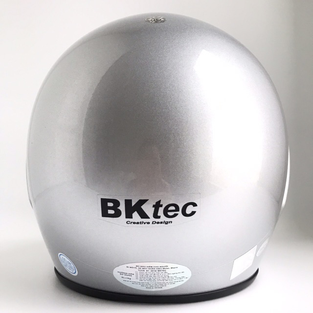 Mũ bảo hiểm trùm đầu cao cấp Bktec - BK19 Màu bạc bóng