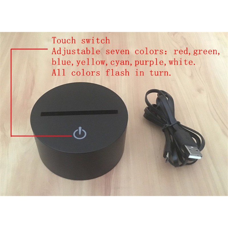 Đèn LED 3D hình hoa sen tự đổi màu độc đáo