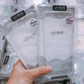 Ốp lưng chống sốc iPhone 7 Plus/ 8 Plus trong suốt Likgus