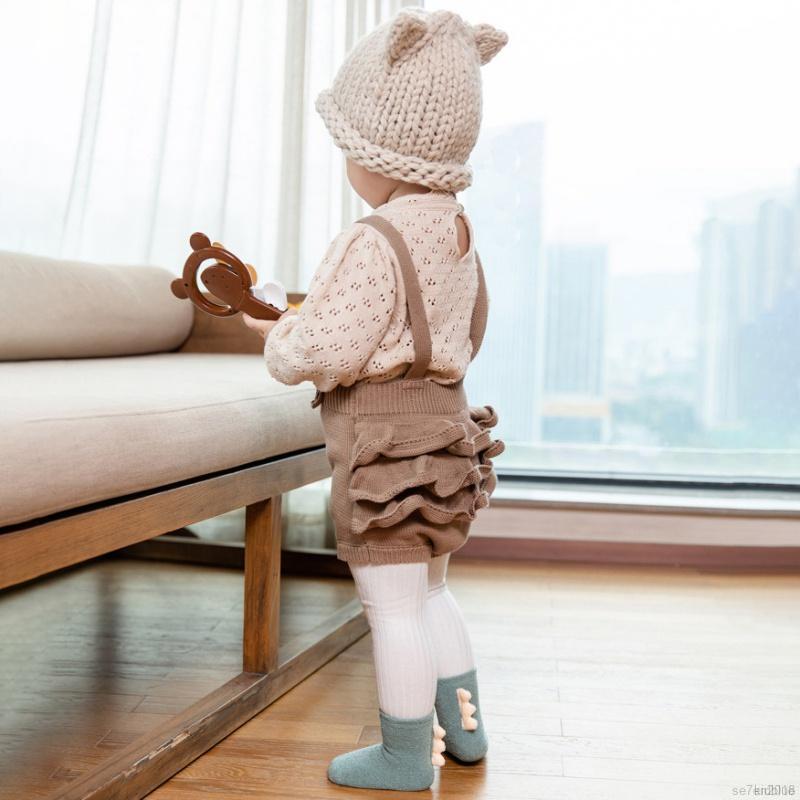 Vớ cotton chống trượt giữ ấm thiết kế dễ thương cho bé