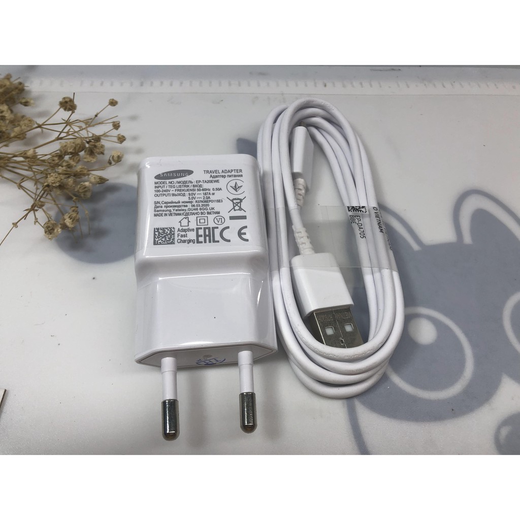 Bộ sạc nhanh samsung 15W (cáp sạc + cục sạc) dùng cho S10/S9/S8/Note8/Note9... Chính hãng [Bảo hành 12tháng]