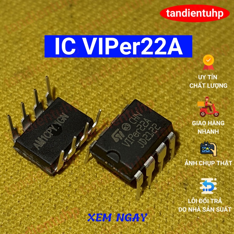 5 CHIẾC IC NGUỒN CÔNG SUẤT  NHỎ VIPer12A - VIPer22A HÀNG MỚI NHẬP KHẨU CHÍNH HÃNG CHẤT LƯỢNG CAO