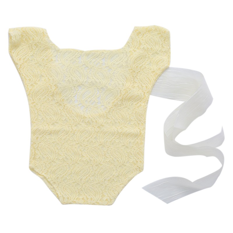 Jumpsuit ren thắt nơ lưng chụp ảnh cho bé