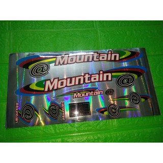 Bộ tem dán xe đạp Mountain @