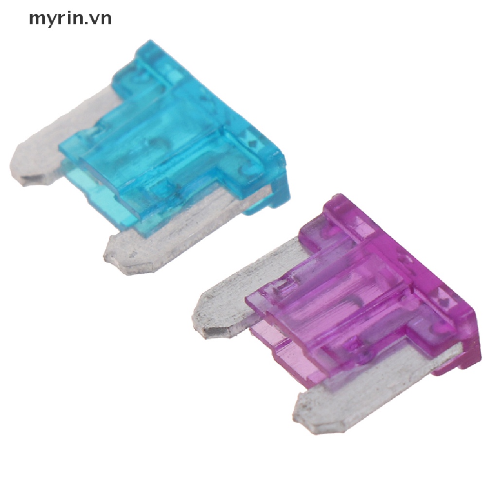 Set 100 Cầu Chì Lưỡi mini Tự Động 3A5A7.5A10A15A 20A25A30A Chuyên Dụng Cho Xe Hơi