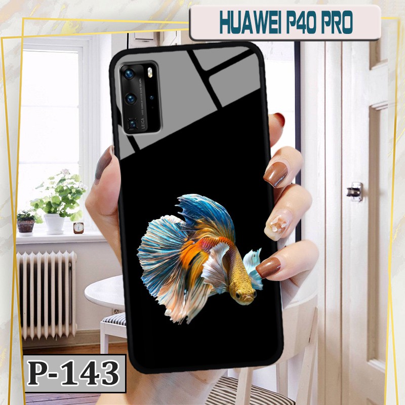 Ốp Huawei P40 Pro - lưng kính in hình 3D