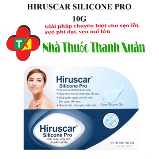 Gel làm mờ sẹo mổ, to, lồi & phì đại Hiruscar Silicone Pro 10g