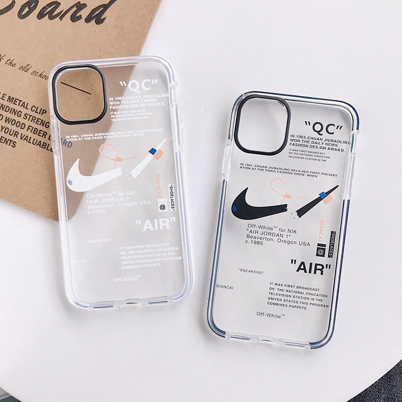 Ốp điện thoại mềm in logo Nike AIR JORDAN OFF-WHITE dành cho iPhone 11 Pro 6 6s 7 8 Plus X XS MAX XR